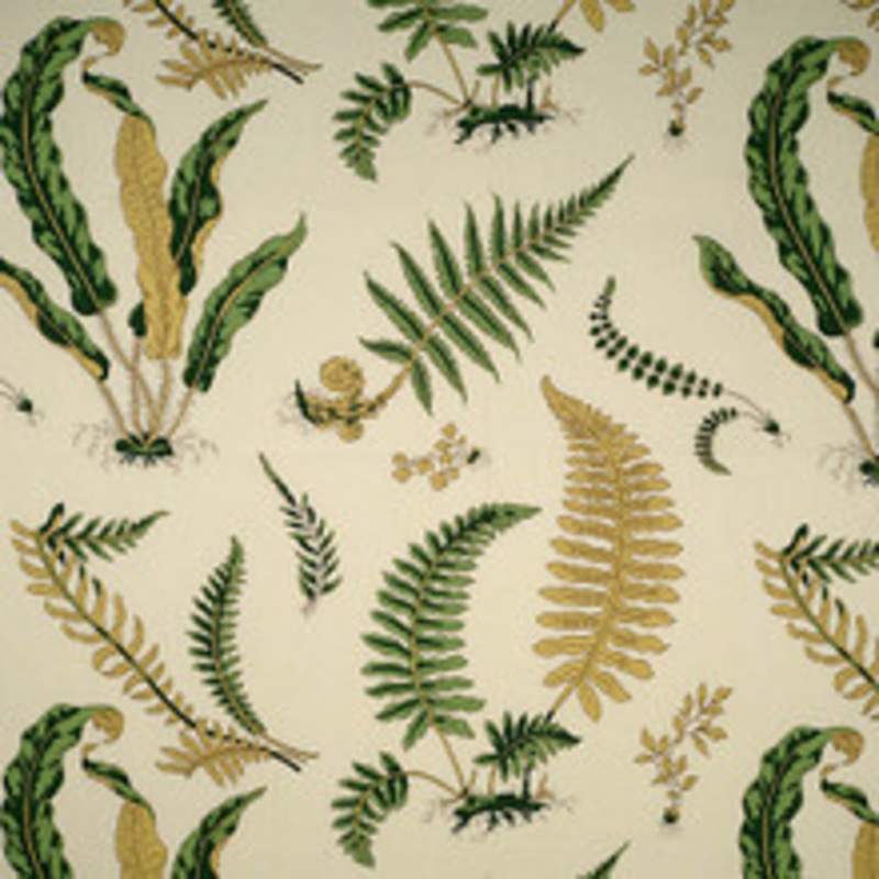 Scalamandre
 Fabric Elsie De Wolfe – Outdoor/Greens On Off-White Sc 000116425