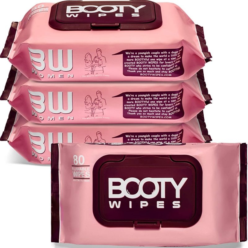 BOOTY WIPES for Women – 320 Flushable Wet Wipes, Feminine Wipes | Bigbigmart.com