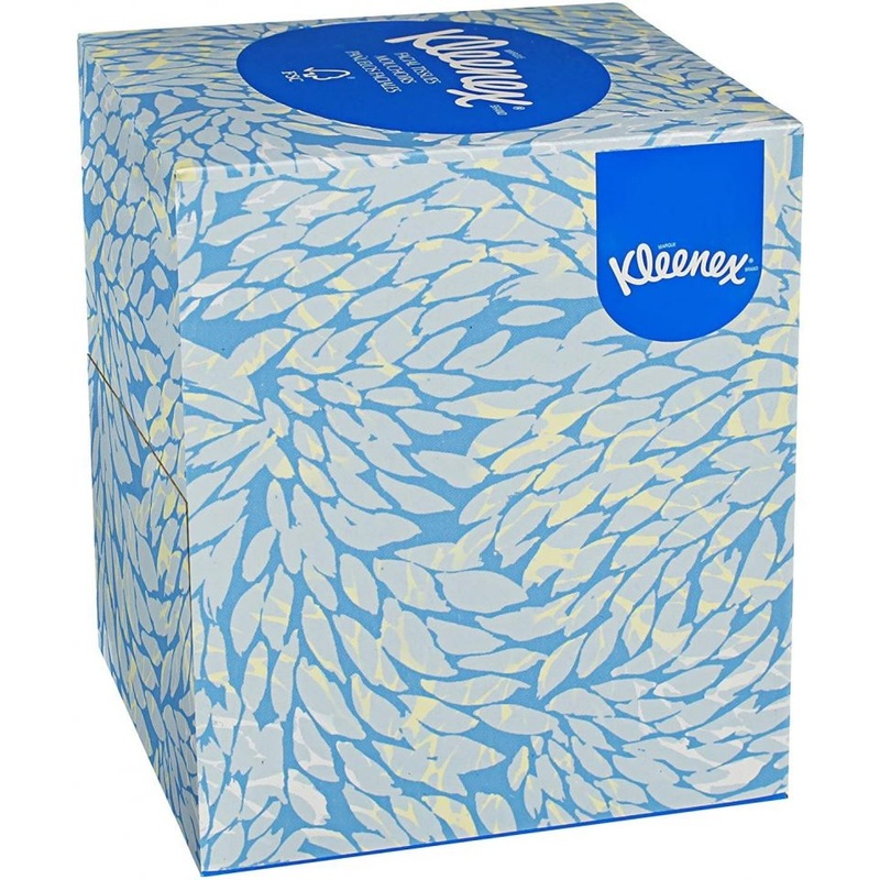 Kleenex 21271 Kleenex Facial Tissue, Cube Box, 95 Tissues 6pk