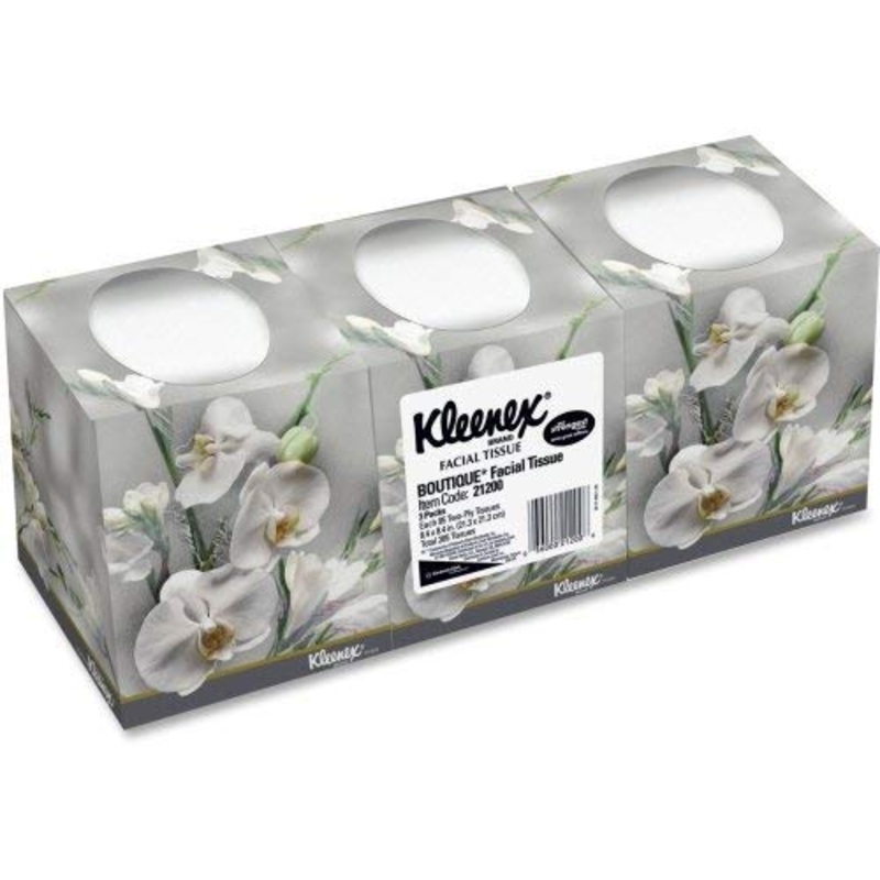 Kleenex Boutique Facial Tissues, 95 Tissues per Box, 3 Pack