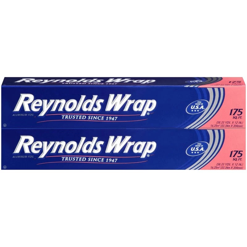 Reynolds Wrap Aluminum Foil, 175 Square Feet 2 Pack, 350 Total