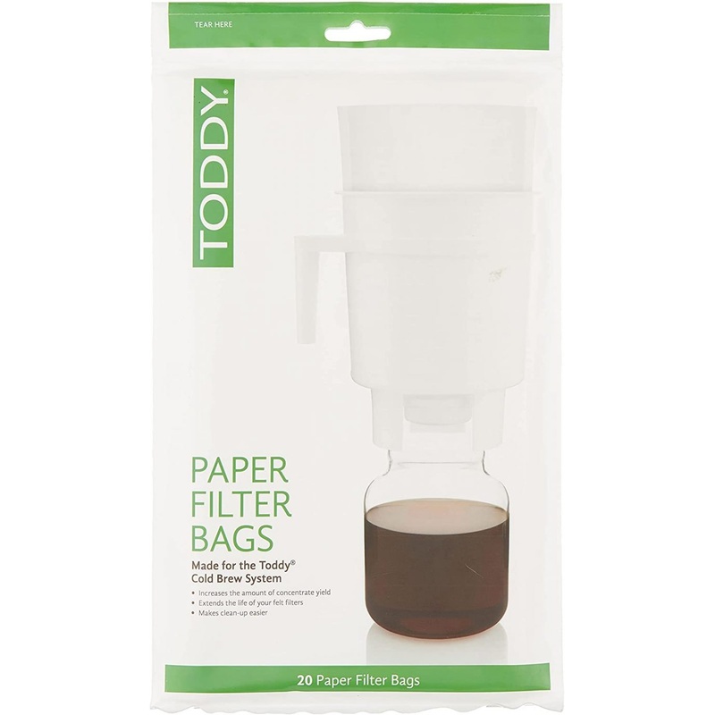 Toddy Paper Bags Coffee Filters, Home Model, Natural 20 Pack