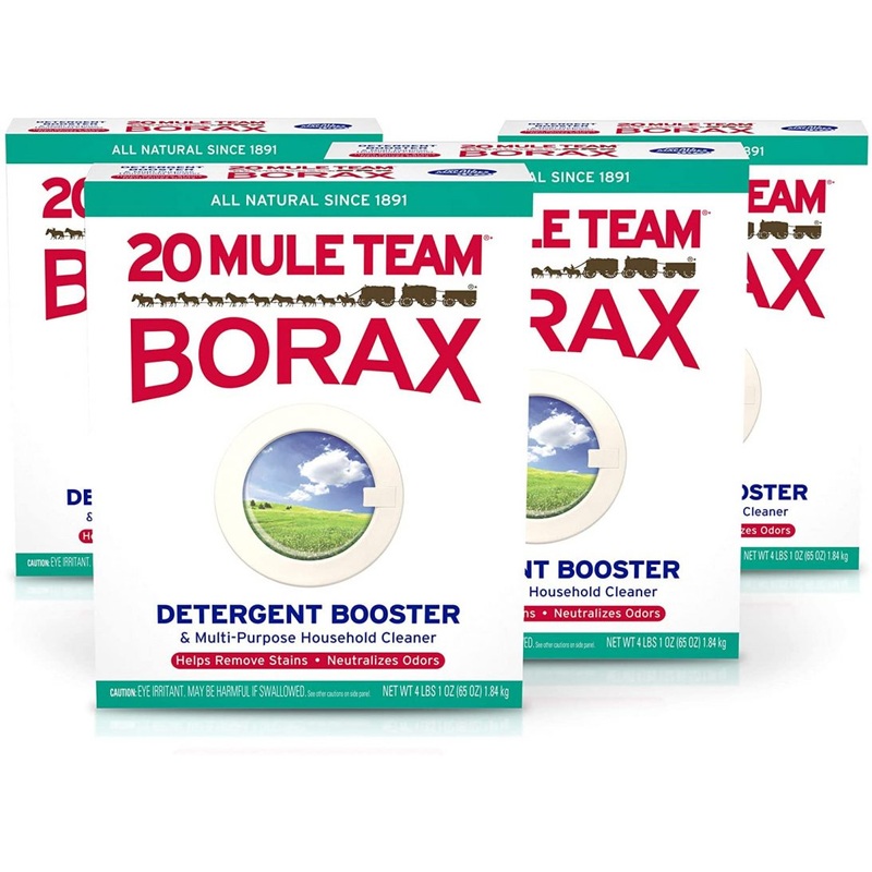 20 Mule Team All Natural Borax Laundry Detergent Booster, 65 Ounce, 4 Count | Bigbigmart.com