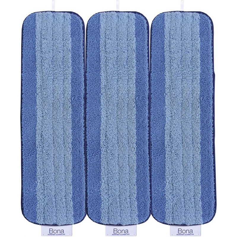 Bona Microfiber Cleaning Pad, Hardwood and Hard-Surface Floors 3ct