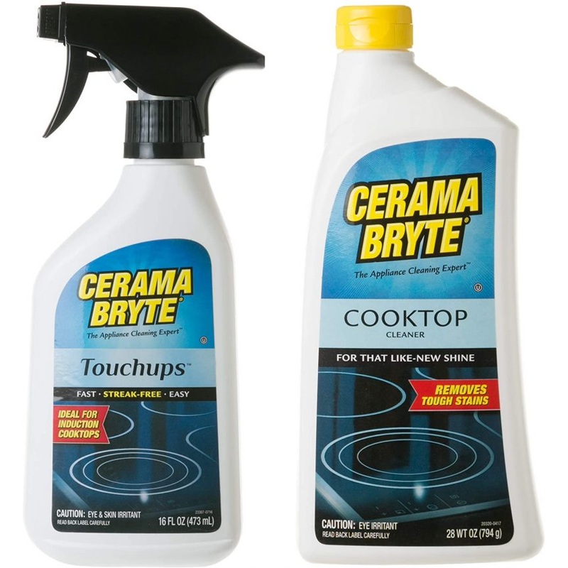 Cerama Bryte Glass-Ceramic Cooktop Cleaner 28oz, Touchups Spray 16 oz | Bigbigmart.com
