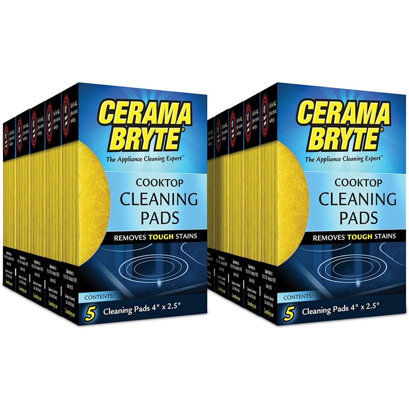 Cerama Bryte Glass-Ceramic Cooktop Cleaning Pads, 50 Count | Bigbigmart.com