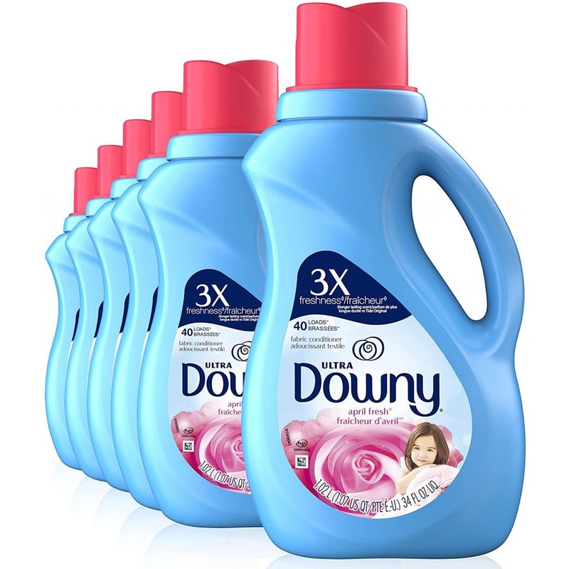 Downy Ultra April Fresh Liquid Fabric Softener 40 Loads 34 Fl Oz, 6 Pack | Bigbigmart.com