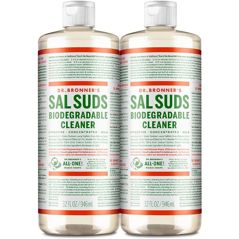 Dr. Bronner’s – Sal Suds Biodegradable Cleaner (32 Ounce, 2-Pack) | Bigbigmart.com