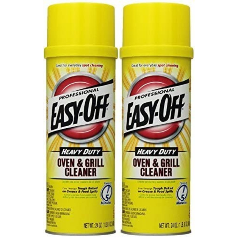Easy Off Professional Oven & Grill Cleaner Aerosol, 24 oz 2 Pack | Bigbigmart.com