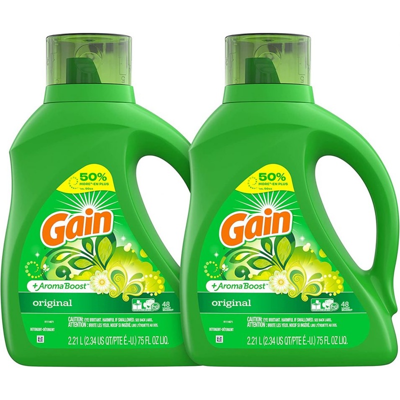 Gain Laundry Detergent Liquid Plus Aroma Boost, 96 Loads.