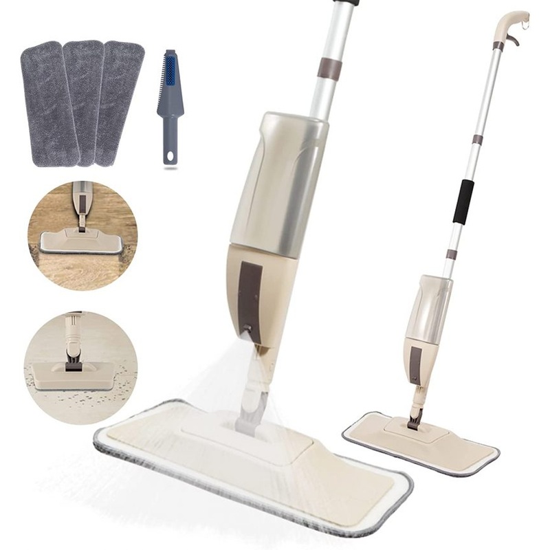 Hard Floor Mop Spray Mop Wood Tile Laminate Ceramic Floor Clean 2 Microfiber | Bigbigmart.com