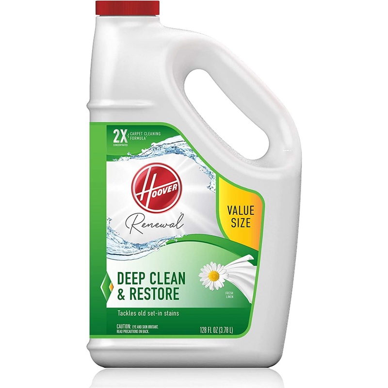 Hoover Renewal Deep Cleaning Carpet Shampoo, 128oz Formula, White | Bigbigmart.com