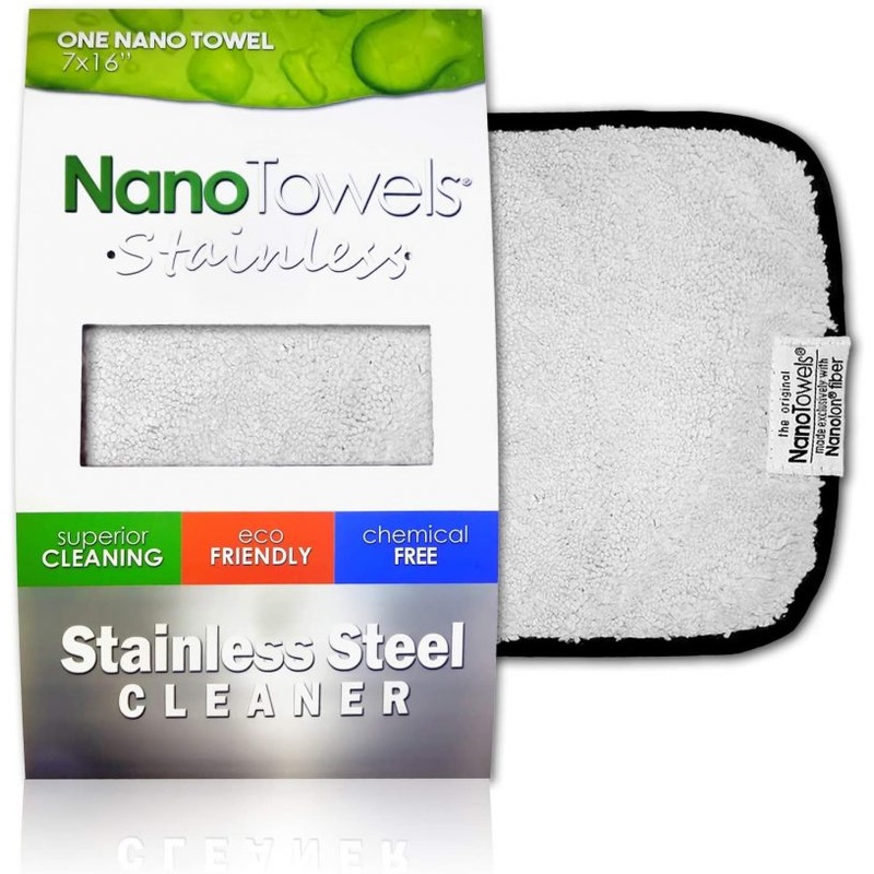 Nano Towels Stainless Steel Cleaner, The Amazing Chemical Free 7×16 (1 pc) | Bigbigmart.com