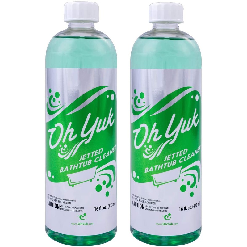 Oh Yuk Jetted Bathtub Cleaner for Jacuzzis, Whirlpools 16 Ounce Bottles, 2 Pack | Bigbigmart.com