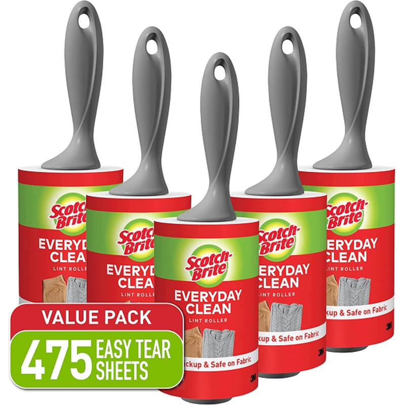 Scotch-Brite Lint Roller Value Pack, Works Great On Pet Hair