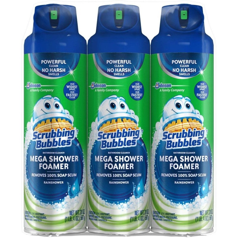 Scrubbing Bubbles Mega Shower Foamer, Ultra Cling Bulk Bathroom Cleaner 20 Oz 3 Pack | Bigbigmart.com
