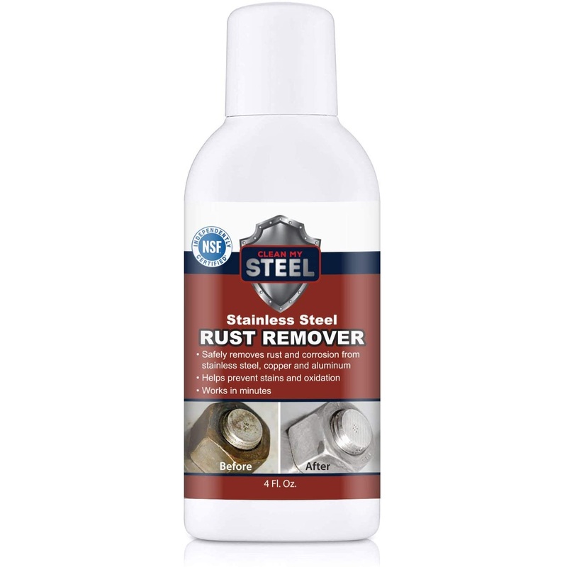 Stainless Steel Cleaner & Rust Remover (4 oz) | Bigbigmart.com