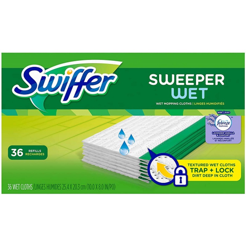 Swiffer Sweeper Wet Mopping Pad Refills, 36 Count