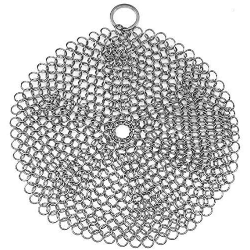 TOPULORS 316 Stainless Steel Cast Iron Skillet Cleaner 7 Inch | Bigbigmart.com
