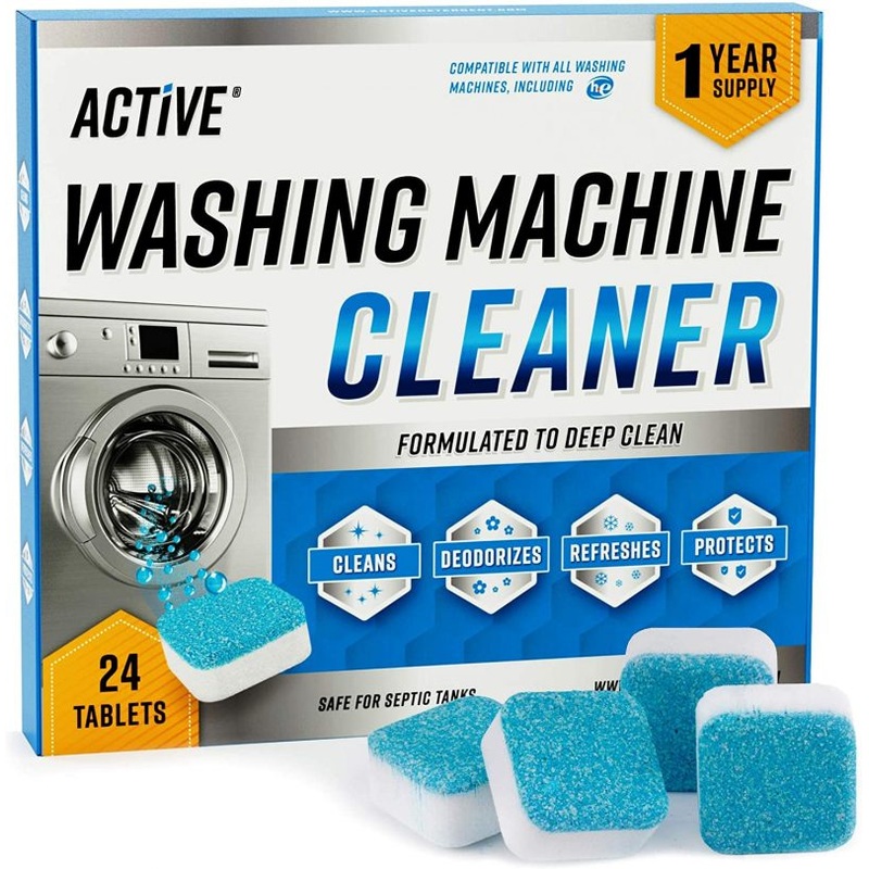 Washing Machine Cleaner Descaler 24 Pack – Deep Cleaning Tablets | Bigbigmart.com