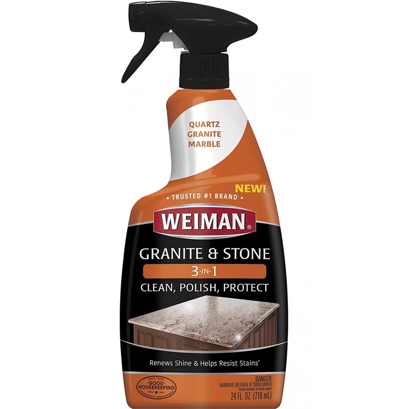 Weiman Granite Stone Clean, Polish and Protect – 24 Ounce – Streak-Free, pH Neutral Formula for Daily Use on Interior and Exterior Natural Stone | Bigbigmart.com