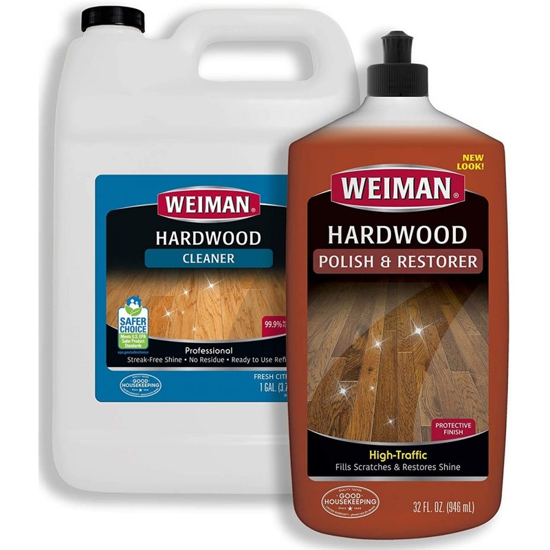 Weiman Hardwood Floor Cleaner and Polish – 128 Oz Cleaner and 32 Oz Polish | Bigbigmart.com