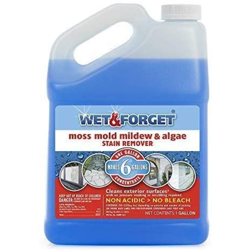 Wet and Forget 10587 1 Gallon Moss, Mold and Mildew Stain Remover | Bigbigmart.com