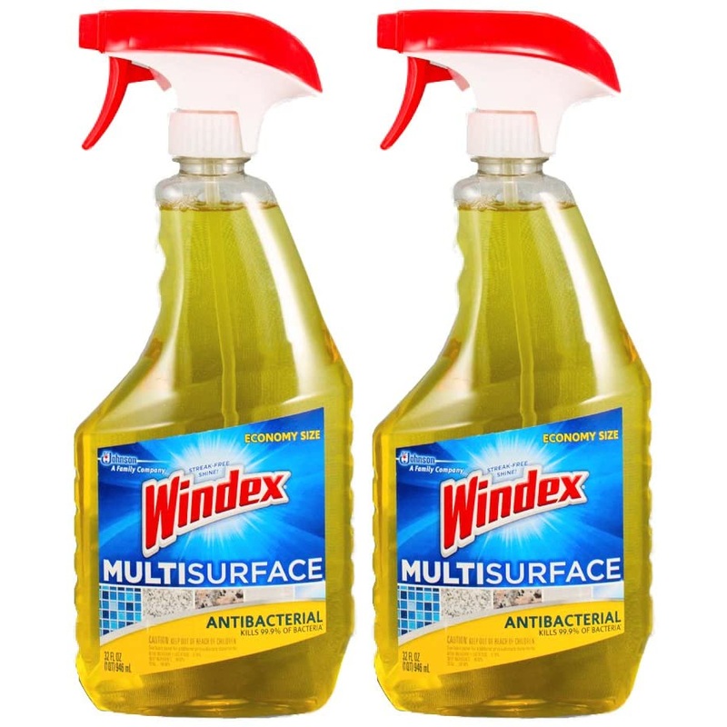 Windex Economy Size Antibacterial Multi-Surface Cleaner, 32 oz-2 pack | Bigbigmart.com