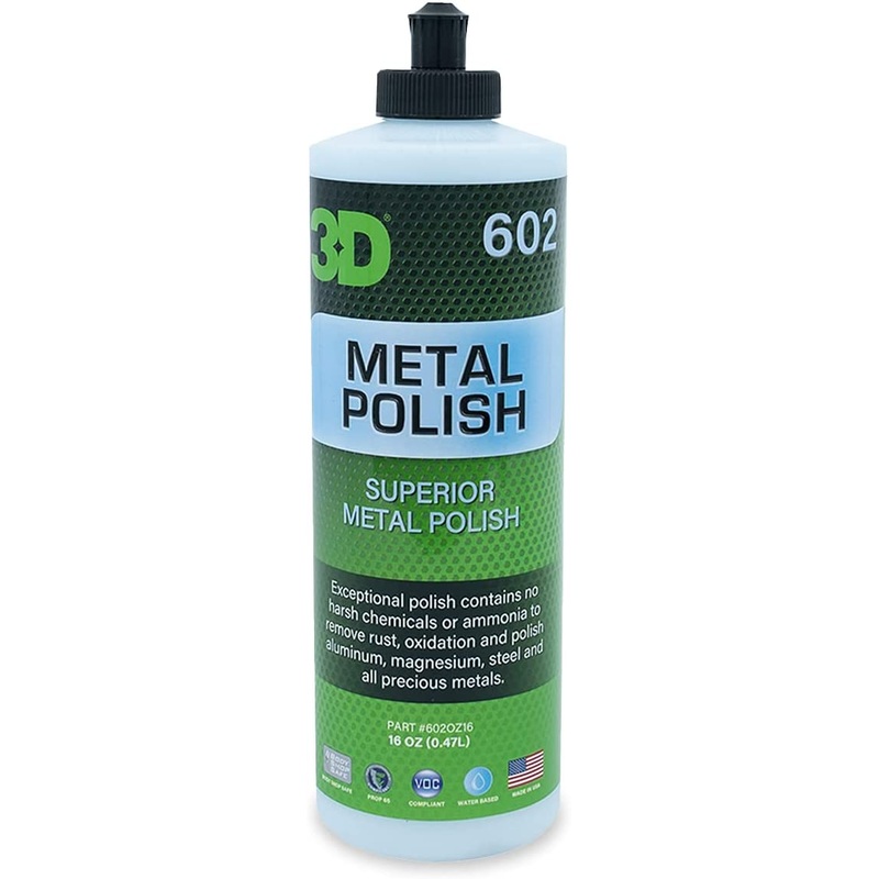 3D Metal Polish – Heavy Duty All Purpose Metal Polish & Aluminum Restorer 16oz. | Bigbigmart.com