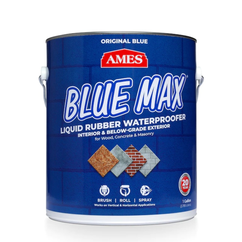 AMES Blue Max Blue Semi-gloss Semi-transparent Acrylic Mildew Resistant Mold Resistant Waterproofer (1-Gallon) | Bigbigmart.com