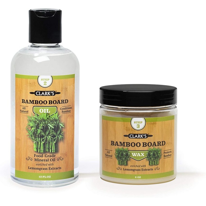 CLARK’S Bamboo Board Oil & Wax (2 Bottle Set) | Bigbigmart.com