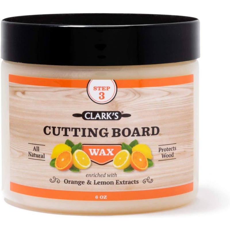 CLARK’S Cutting Board Finish Wax, Enriched with Lemon & Orange Oils (6 ounces) | Bigbigmart.com