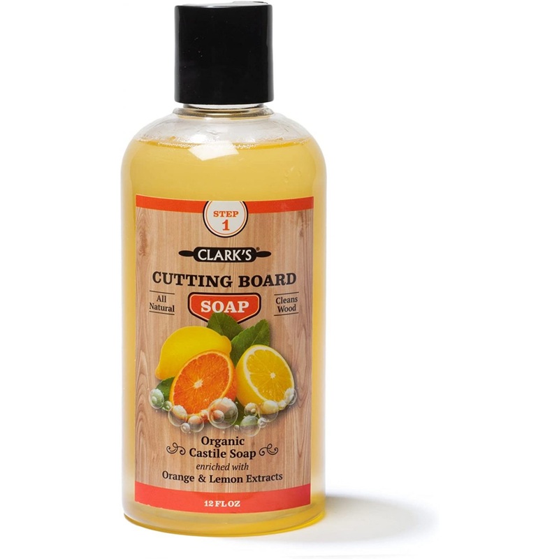 CLARK’S Cutting Board Soap (12oz) – Enriched with Lemon & Orange Oils | Bigbigmart.com