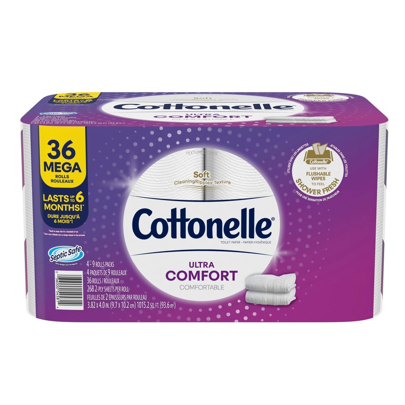 Cottonelle Ultra ComfortCare Toilet Paper (36 Mega Rolls, 268 sheets/roll) | Bigbigmart.com
