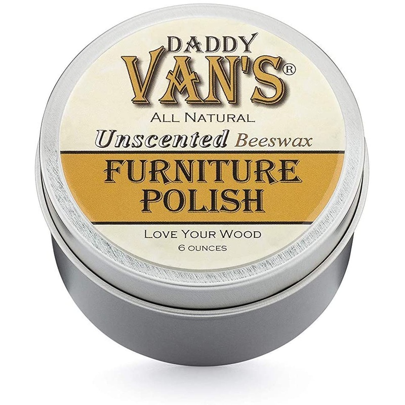 Daddy Van’s All Natural Unscented Beeswax Furniture Polish Non-Toxic | Bigbigmart.com