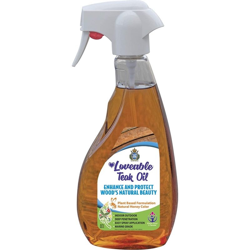 EcoDecors Loveable Protective Teak Oil – Convenient Spray Bottle 16 oz. | Bigbigmart.com