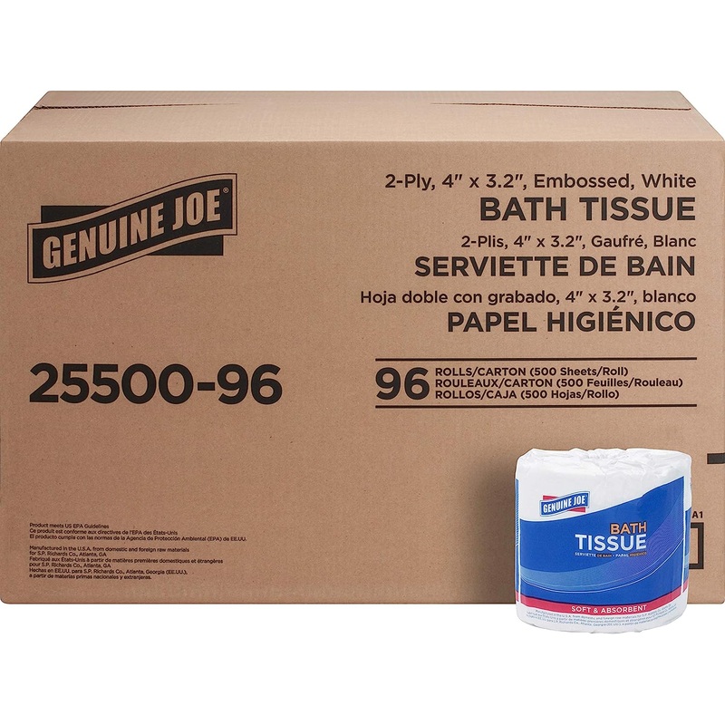 Genuine Joe – GJO2550096 2-ply Standard Bath Tissue Rolls | Bigbigmart.com