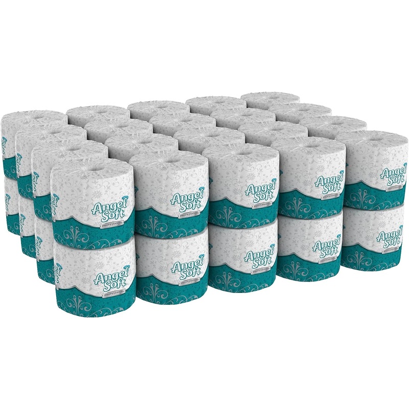 Georgia-Pacific Angel Soft Professional Series Premium 2-Ply Embossed Toilet Paper, 16840, 450 Sheets Per Roll, 40 Rolls Per Case, White | Bigbigmart.com