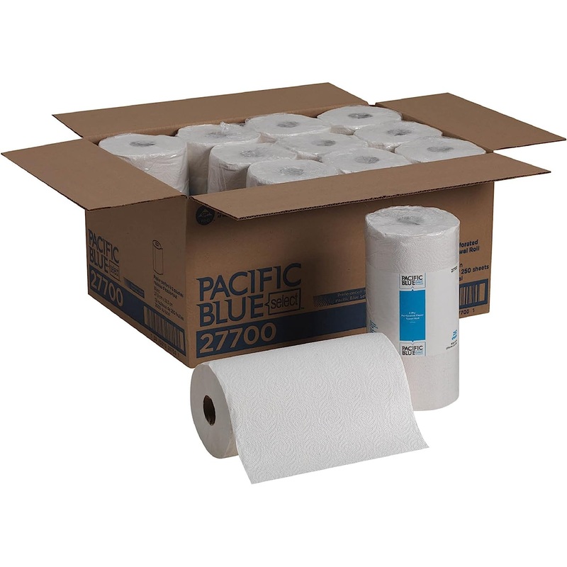 Georgia-Pacific Pacific Blue Select 2-Ply Perforated Roll Paper Towel (Previously Branded Preference); White; 27700; 250 Sheets Per Roll; 12 Rolls Per Case | Bigbigmart.com