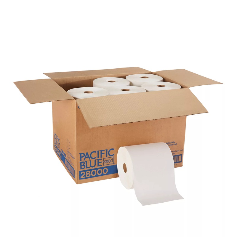 Georgia Pacific Professional Pacific Blue Select Premium Nonperf Paper Towels, 7 7/8 x 350′, White (12 rolls) | Bigbigmart.com