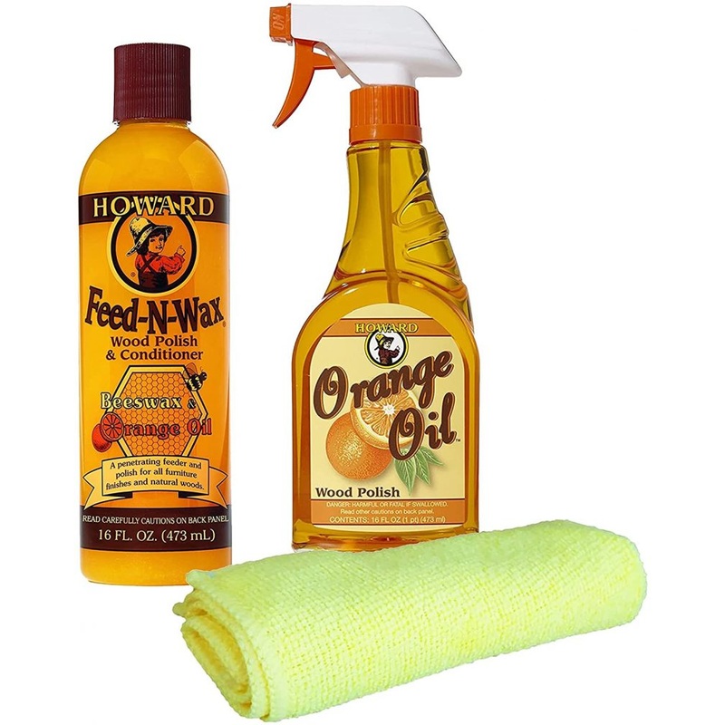 Howard Feed N Wax Wood Polish and Conditioner, and Howard Orange Oil | Bigbigmart.com