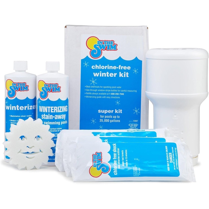 In The Swim Pool Closing Kit – Winterizing Chemicals for Above Ground and In-Ground Pools – Up to 35,000 Gallons | Bigbigmart.com