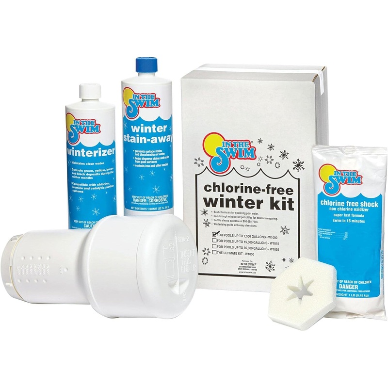 In The Swim Pool Closing Kit – Winterizing Chemicals for Above Ground and In-Ground Pools – Up to 7,500 Gallons | Bigbigmart.com