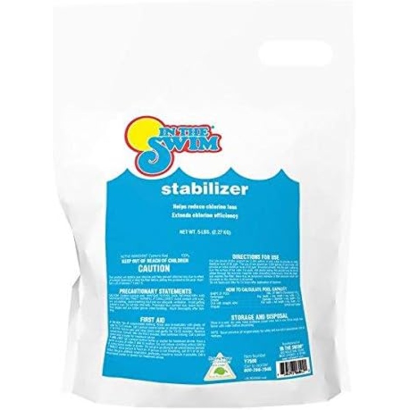 In The Swim Stabilizer and Conditioner – Increase Chlorine Sanitizier Efficiency – 100% Cyanuric Acid – 5 Pound | Bigbigmart.com