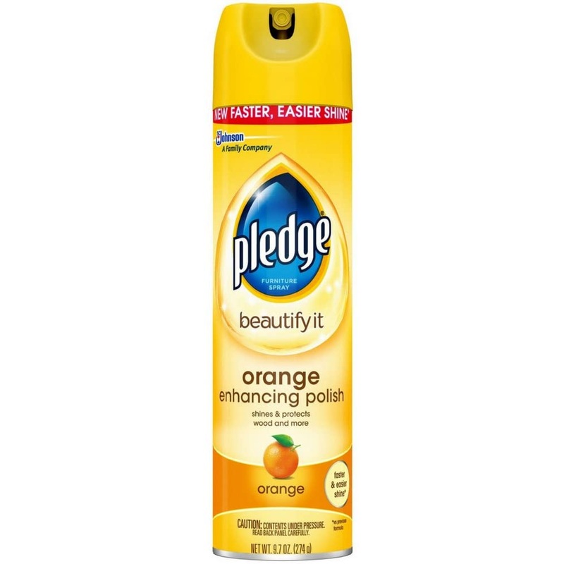 Pledge Orange Clean Furniture Spray 9.70 oz (Pack of 2) | Bigbigmart.com