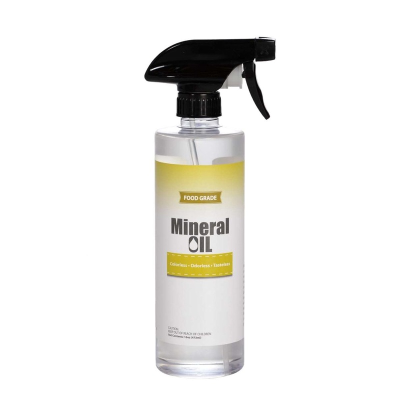 Premium 100% Ready to Use Food Grade Mineral Oil, 16oz Spray Bottle | Bigbigmart.com