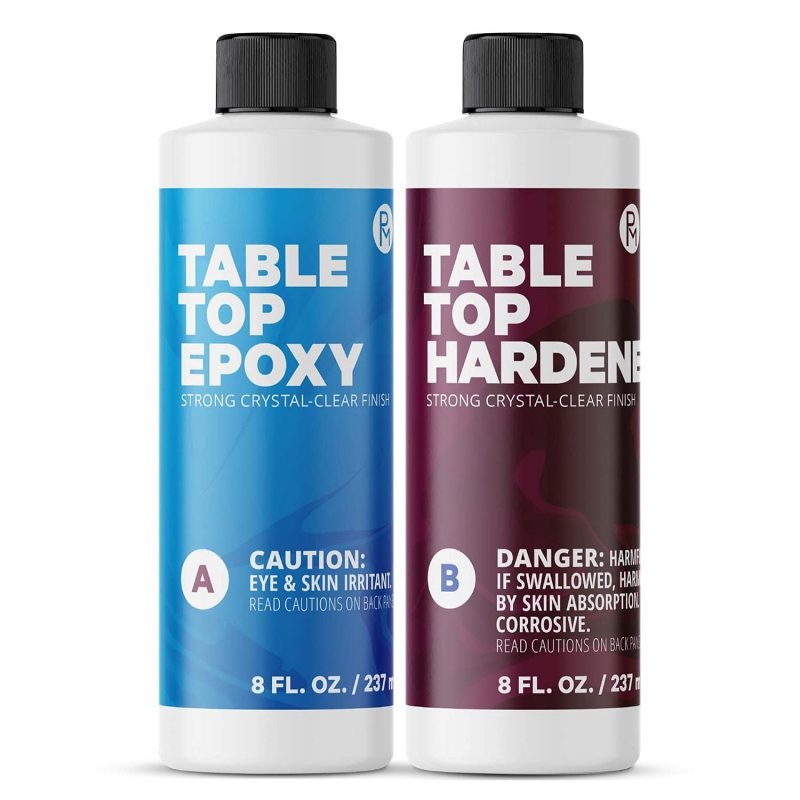 Pro Marine Clear Table Top Epoxy Resin (16-Ounce Kit) | Bigbigmart.com