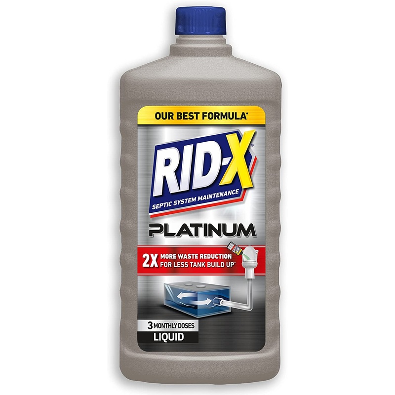 Rid-X Platinum Septic System Maintenance, Liquid, 24 Fl Oz | Bigbigmart.com