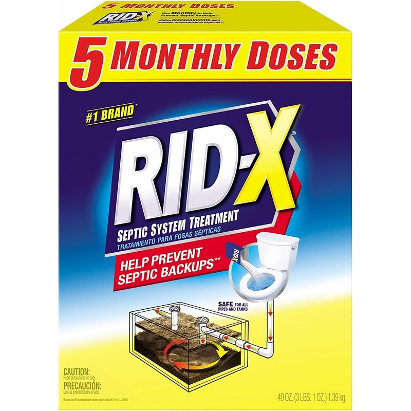 Rid-X Septic Tank System Treatment, 5 ct. | Bigbigmart.com