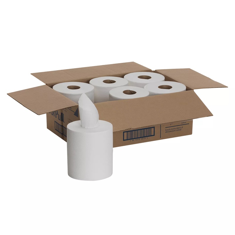 SofPull Centerpull Regular Capacity Paper Towel, White, 320 Sheets, 6 Rolls (28124) | Bigbigmart.com